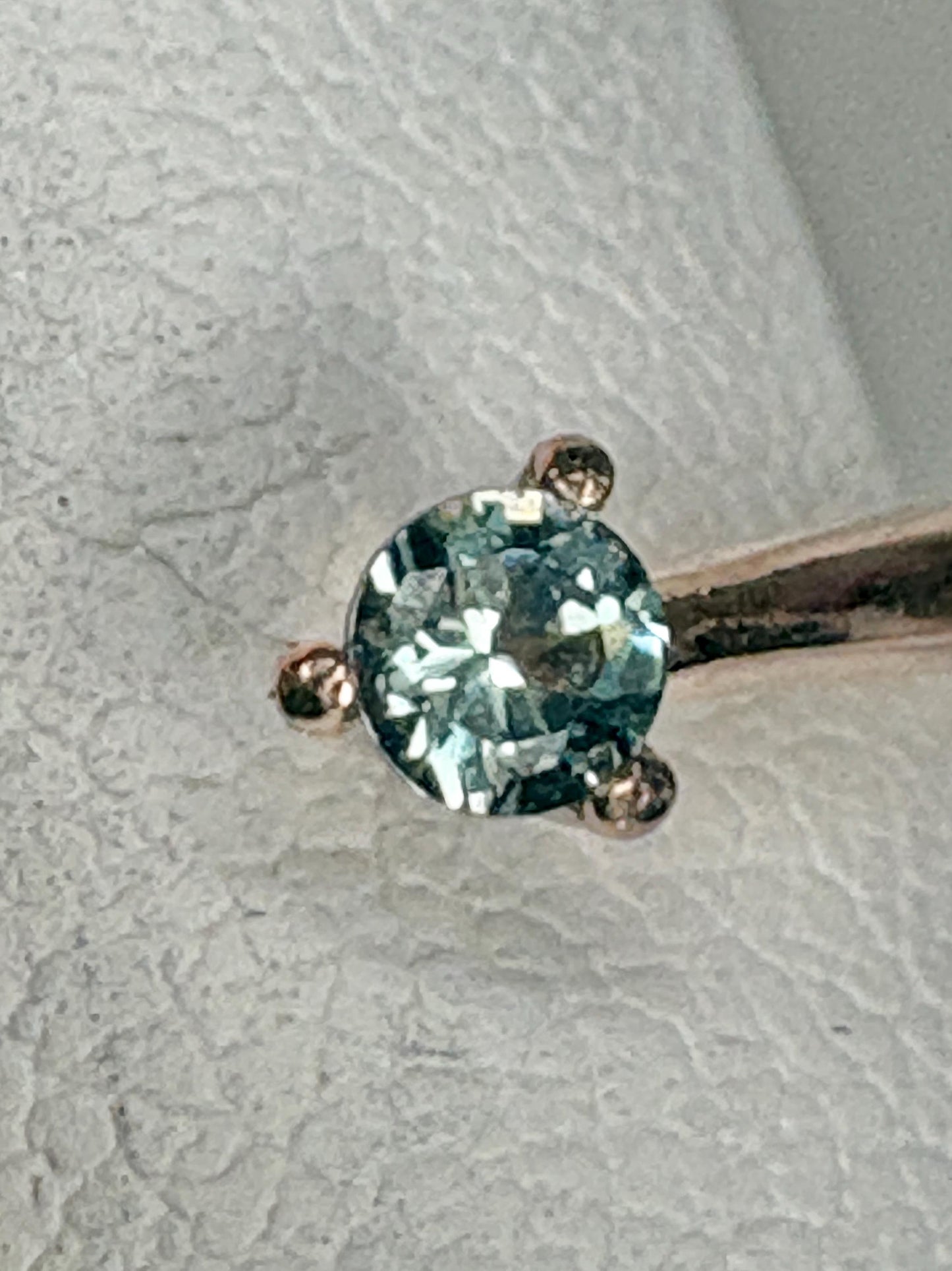 Madagascar Rainbow Moonstone and Color Change Garnet Open Ring 10k Rose Gold size 6.75 - NewLifeJewelryVault