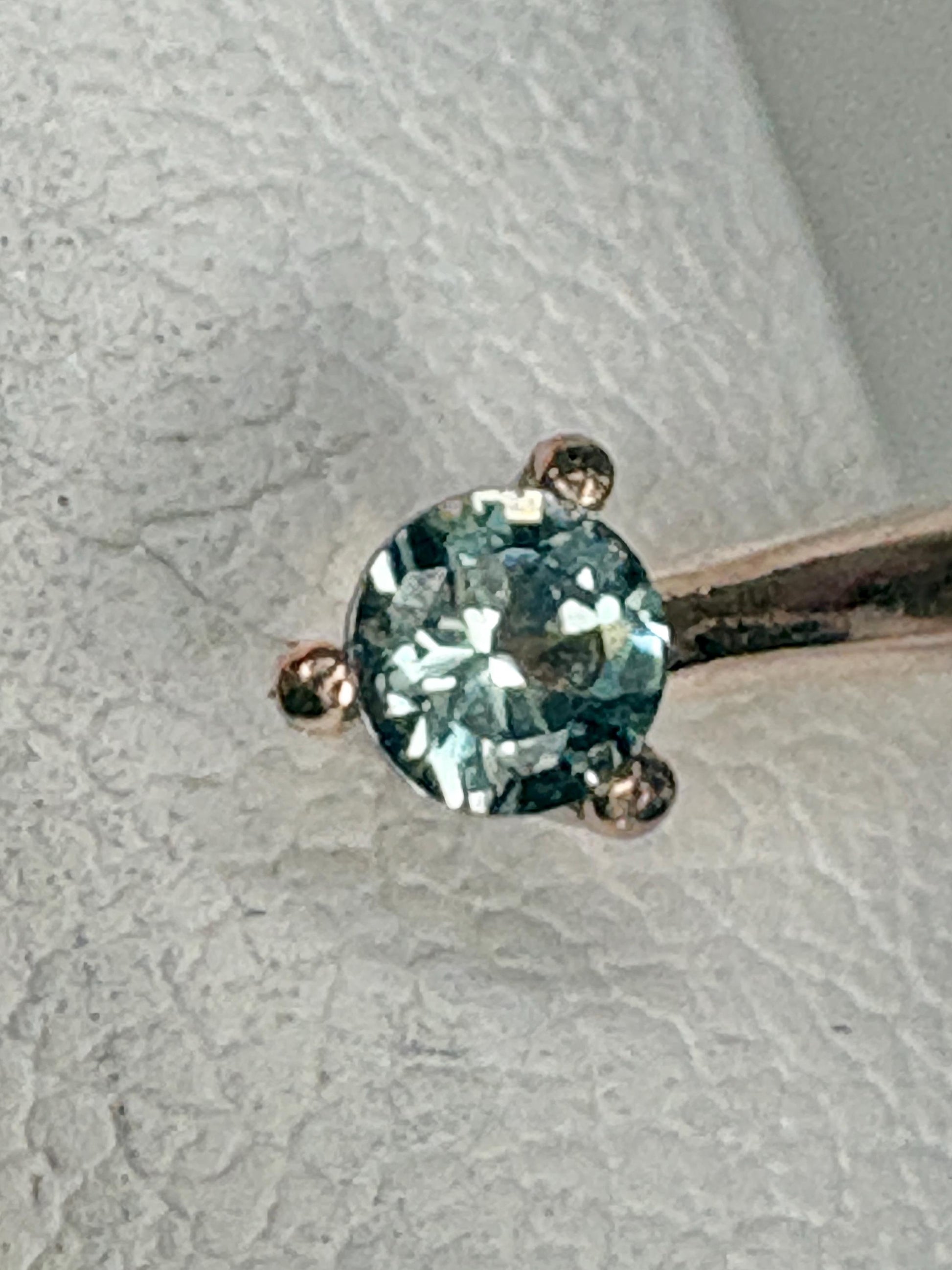 Madagascar Rainbow Moonstone and Color Change Garnet Open Ring 10k Rose Gold size 6.75 - NewLifeJewelryVault