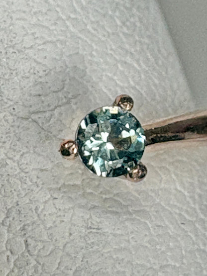 Madagascar Rainbow Moonstone and Color Change Garnet Open Ring 10k Rose Gold size 6.75 - NewLifeJewelryVault