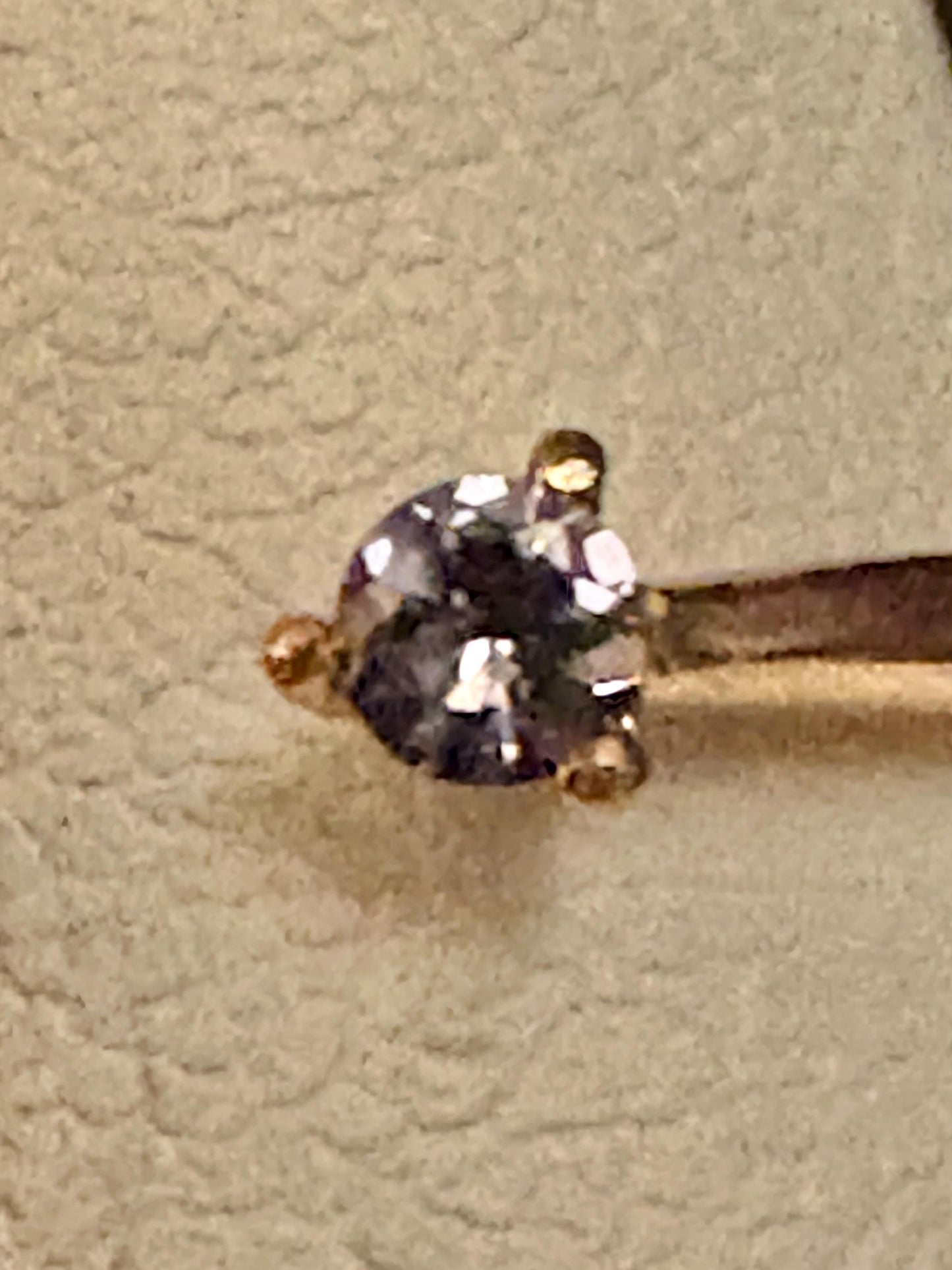 Madagascar Rainbow Moonstone and Color Change Garnet Open Ring 10k Rose Gold size 6.75 - NewLifeJewelryVault