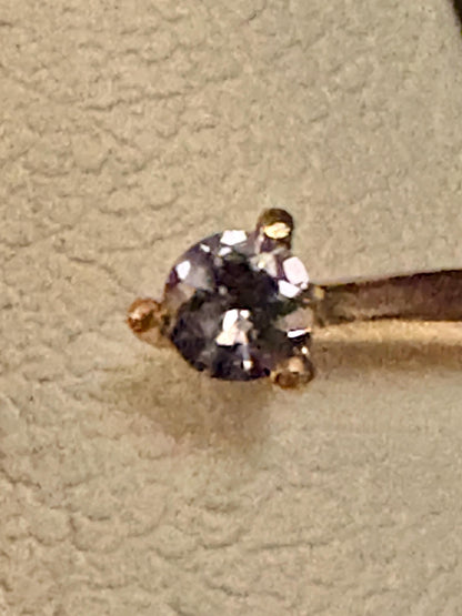 Madagascar Rainbow Moonstone and Color Change Garnet Open Ring 10k Rose Gold size 6.75 - NewLifeJewelryVault