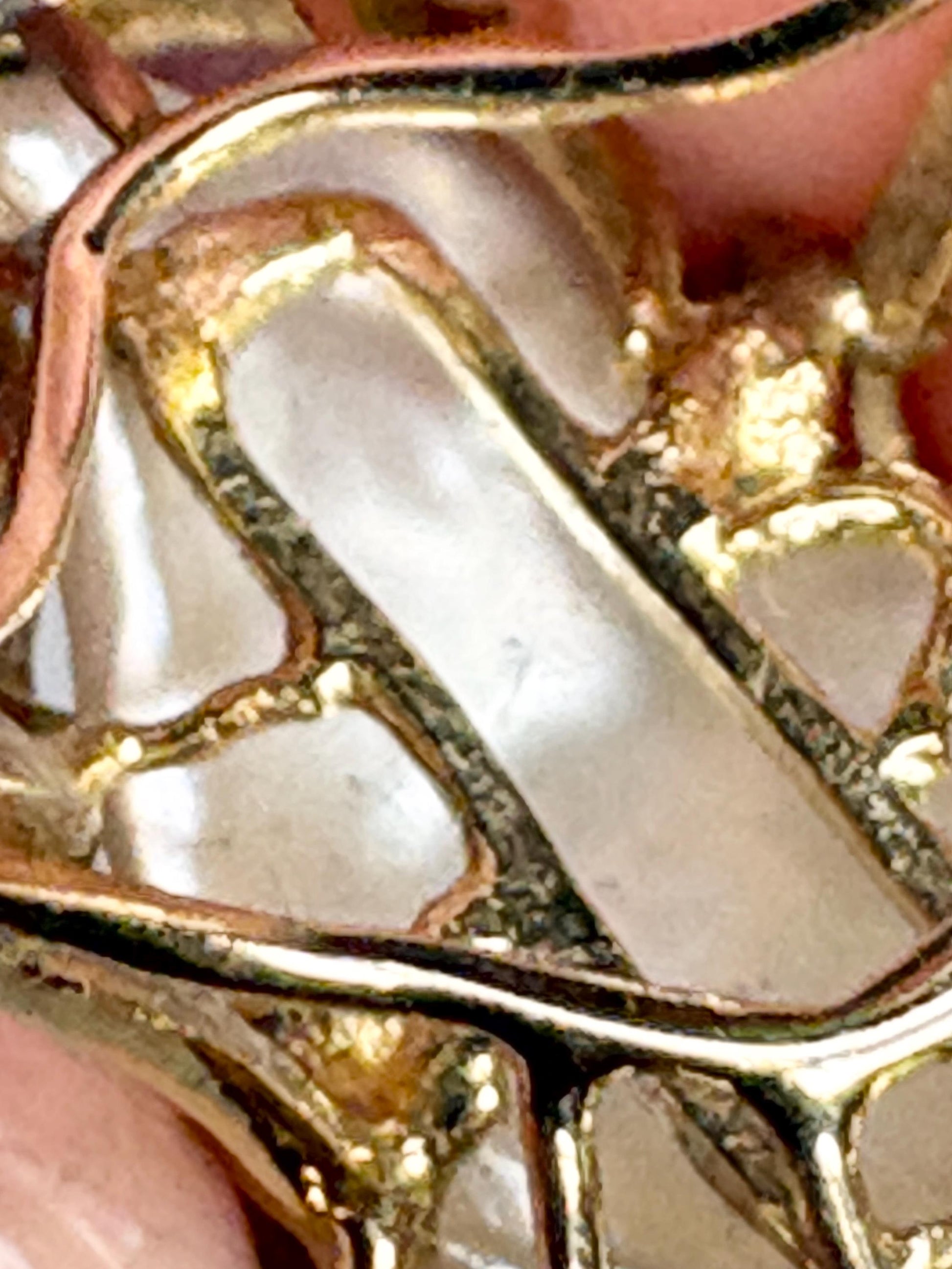 Biwa Cultured Pearl Freeform Ring Solid 14k Gold size 7.25 - NewLifeJewelryVault