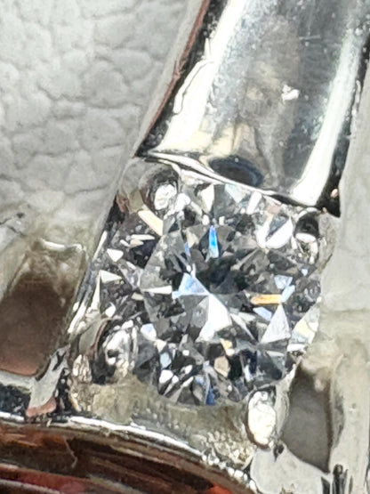 Oregon Sunstone and Lab-Grown Diamond Ring in Sterling Silver size 6.5 - NewLifeJewelryVault