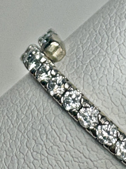 Natural Diamond Bypass Ring Solid 14k White Gold .40ctw size 4 - NewLifeJewelryVault
