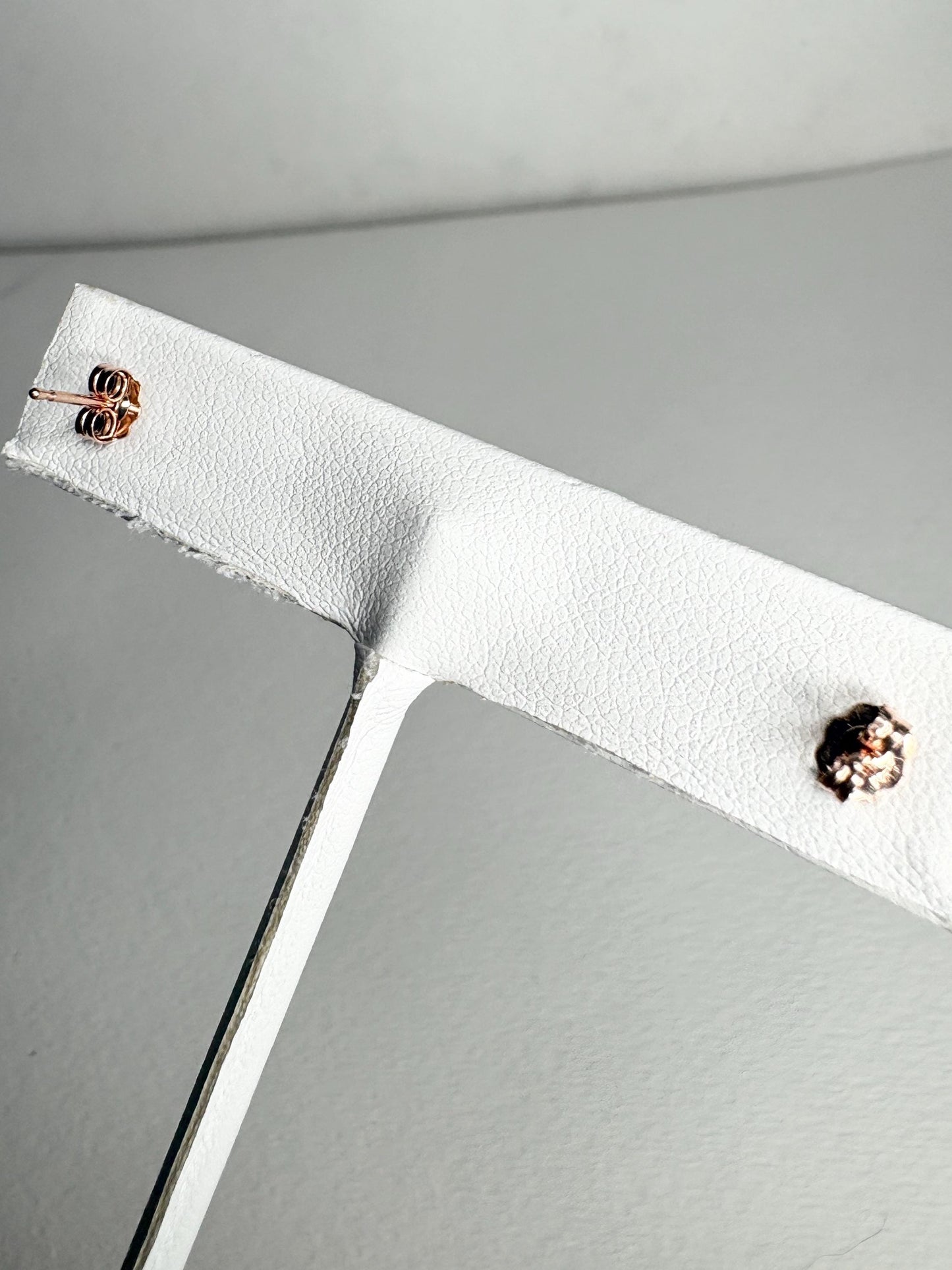 Amethyst Four Peaks Mine Arizona Stud Earrings in Rose Gold 4mm - NewLifeJewelryVault