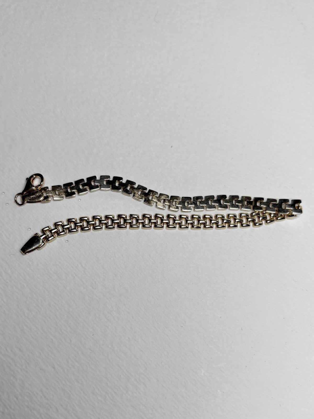 Panther Link Bracelet 14k Gold 6.6g Hollow 7.5" - NewLifeJewelryVault