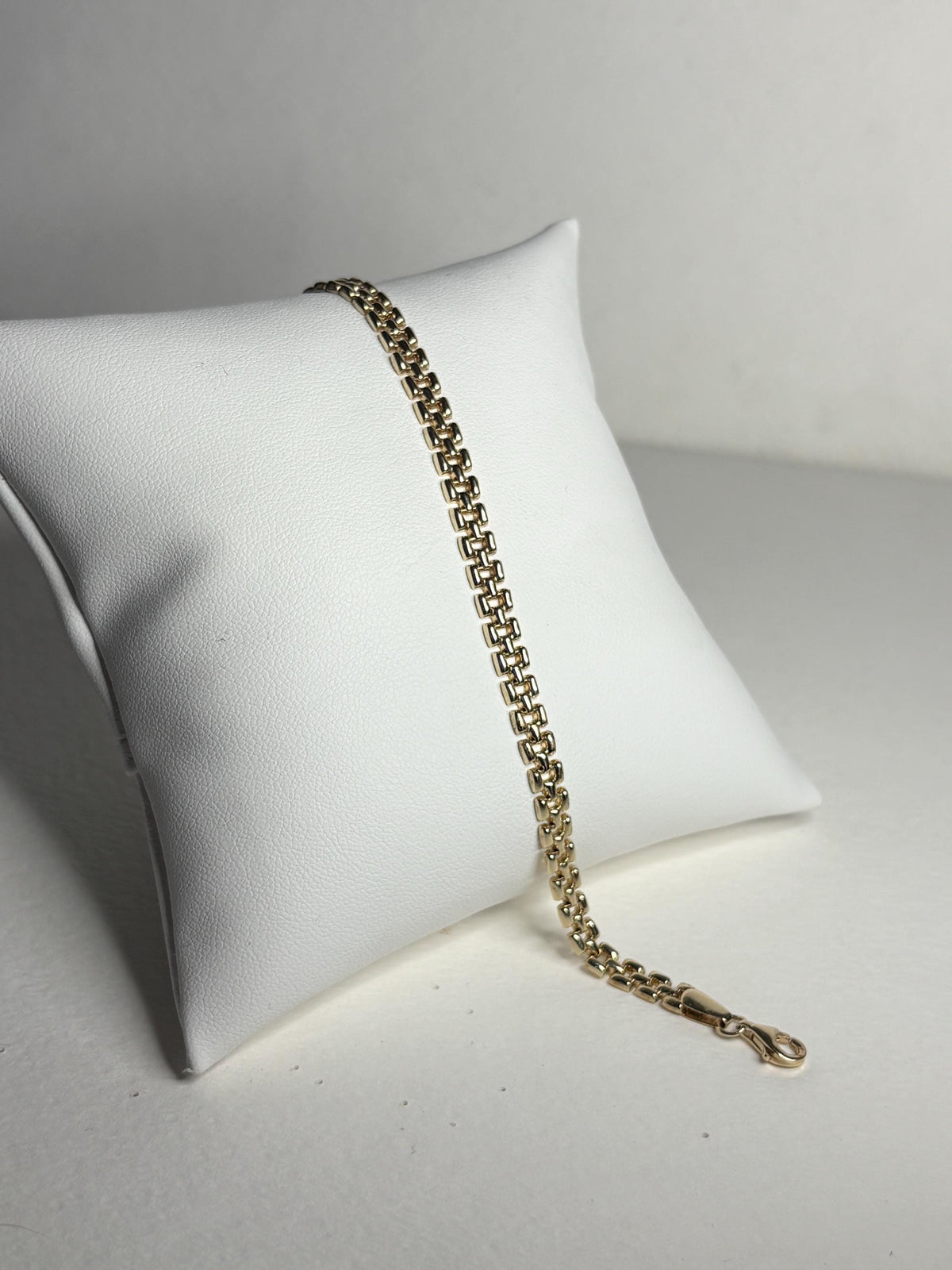 Panther Link Bracelet 14k Gold 6.6g Hollow 7.5" - NewLifeJewelryVault