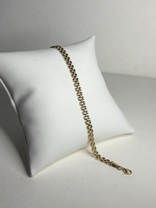 Panther Link Bracelet 14k Gold 6.6g Hollow 7.5" - NewLifeJewelryVault