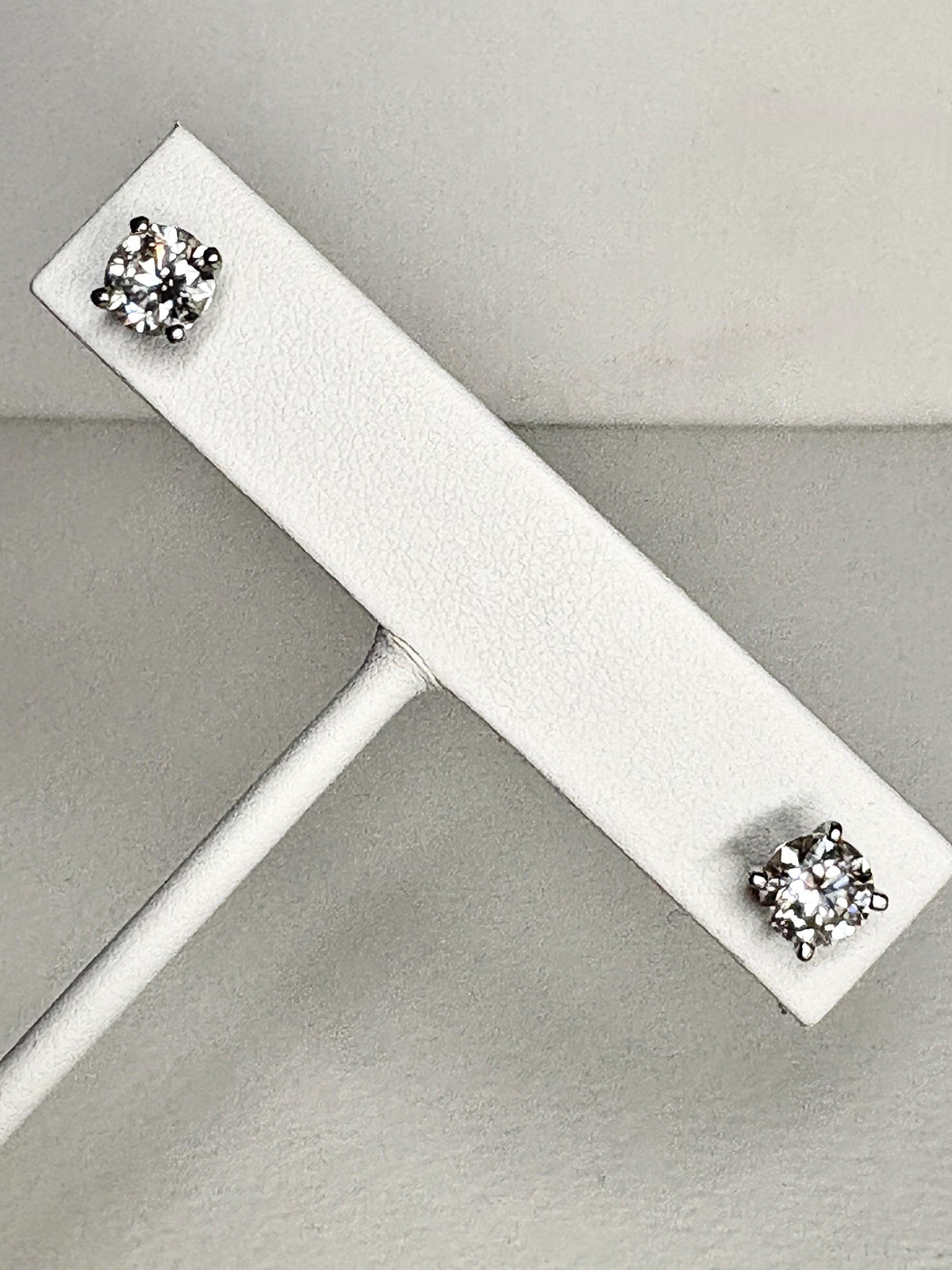 2ctw Moissanite Stud Earrings Sterling Silver 6.5mm - NewLifeJewelryVault