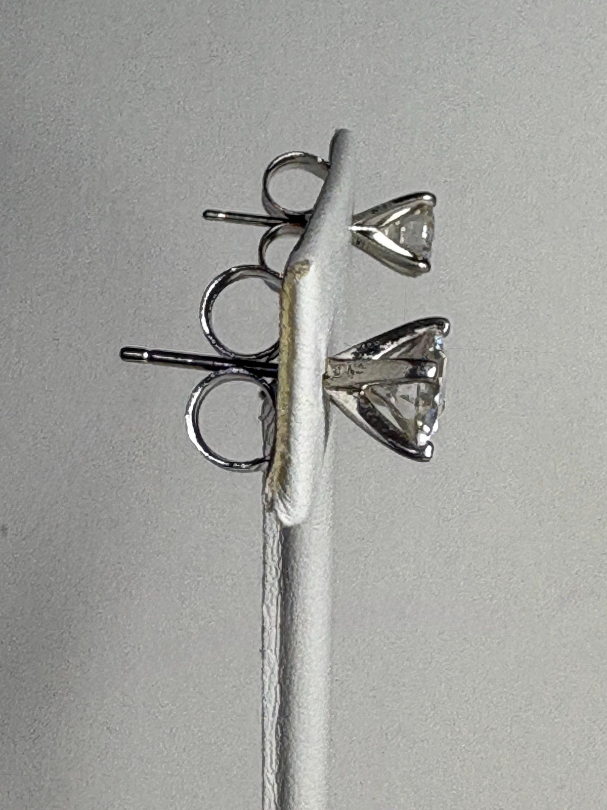 2ctw Moissanite Stud Earrings Sterling Silver 6.5mm - NewLifeJewelryVault