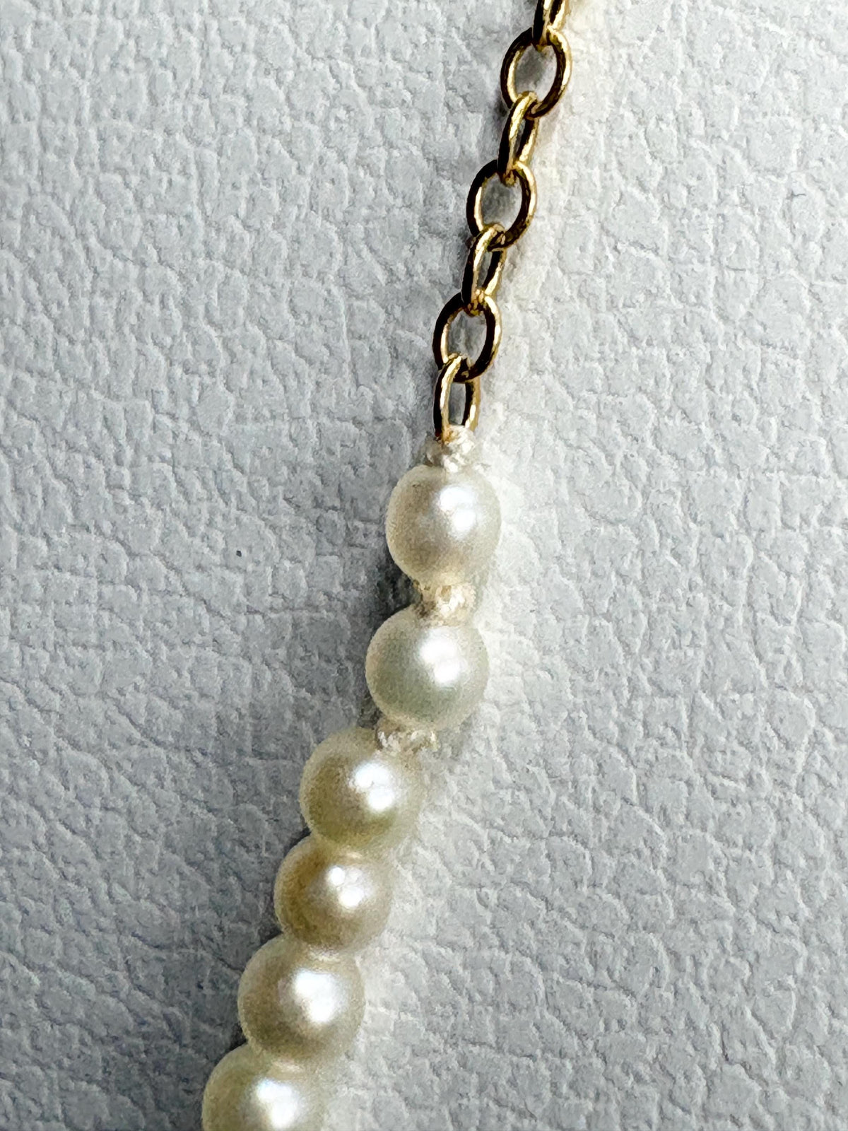 Natural Art Deco Juergens & Andersen Add-A-Pearl Necklace in 14k Gold 20" - NewLifeJewelryVault