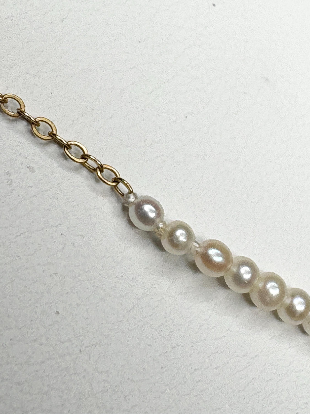 Natural Art Deco Juergens & Andersen Add-A-Pearl Necklace in 14k Gold 20" - NewLifeJewelryVault