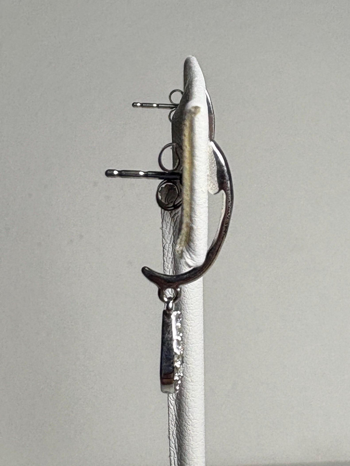 Tear Drop Dangle Drop Natural Diamond Earrings in 14k White Gold .25ctw - NewLifeJewelryVault