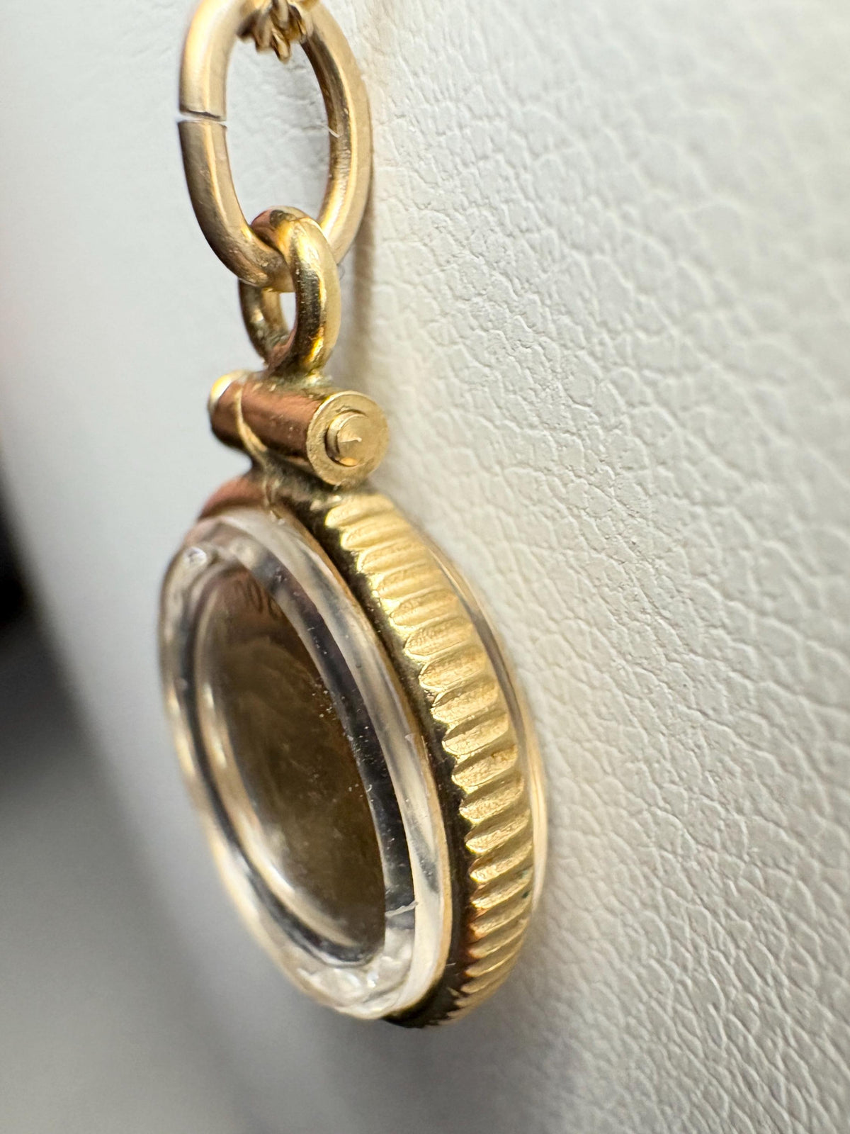 Bullion 24k .999 Coin 1/100oz Shaker Locket Pendant Necklace on Adjustable Gold Plated Sterling Silver 24-26" - NewLifeJewelryVault
