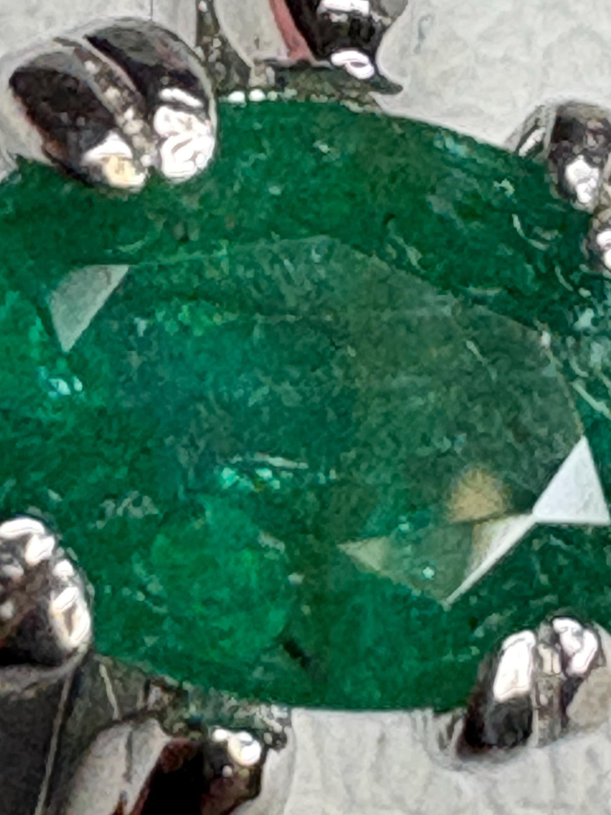 Zambian Emerald Solitaire Rope Ring Sterling Silver Size 9 - NewLifeJewelryVault
