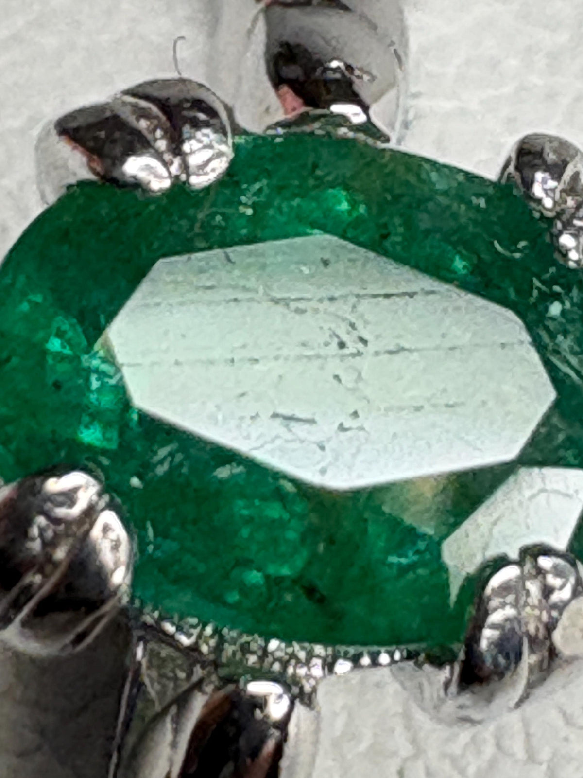Zambian Emerald Solitaire Rope Ring Sterling Silver Size 9 - NewLifeJewelryVault