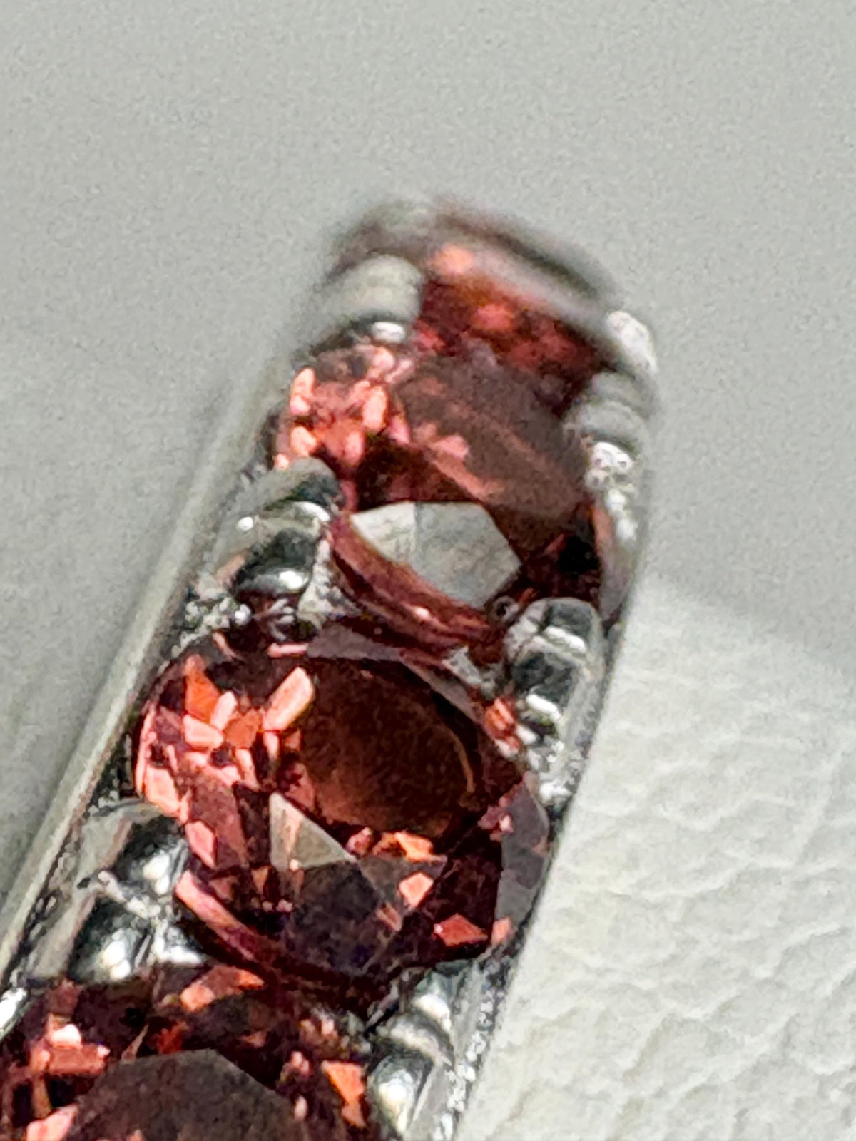Garnet Full Eternity Band Ring in Sterling Silver size 6 - NewLifeJewelryVault