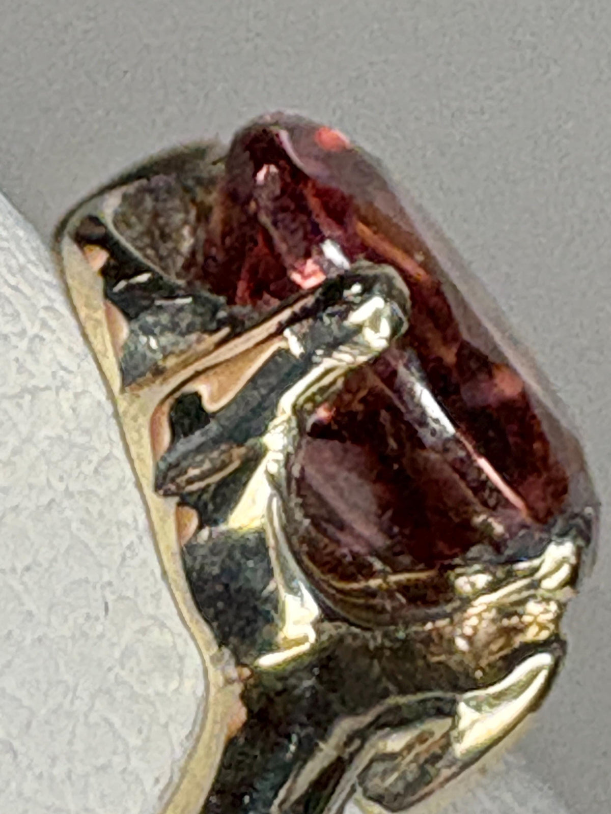 Natural Rose Pink Zircon in Solid 10k Gold size 6 - NewLifeJewelryVault